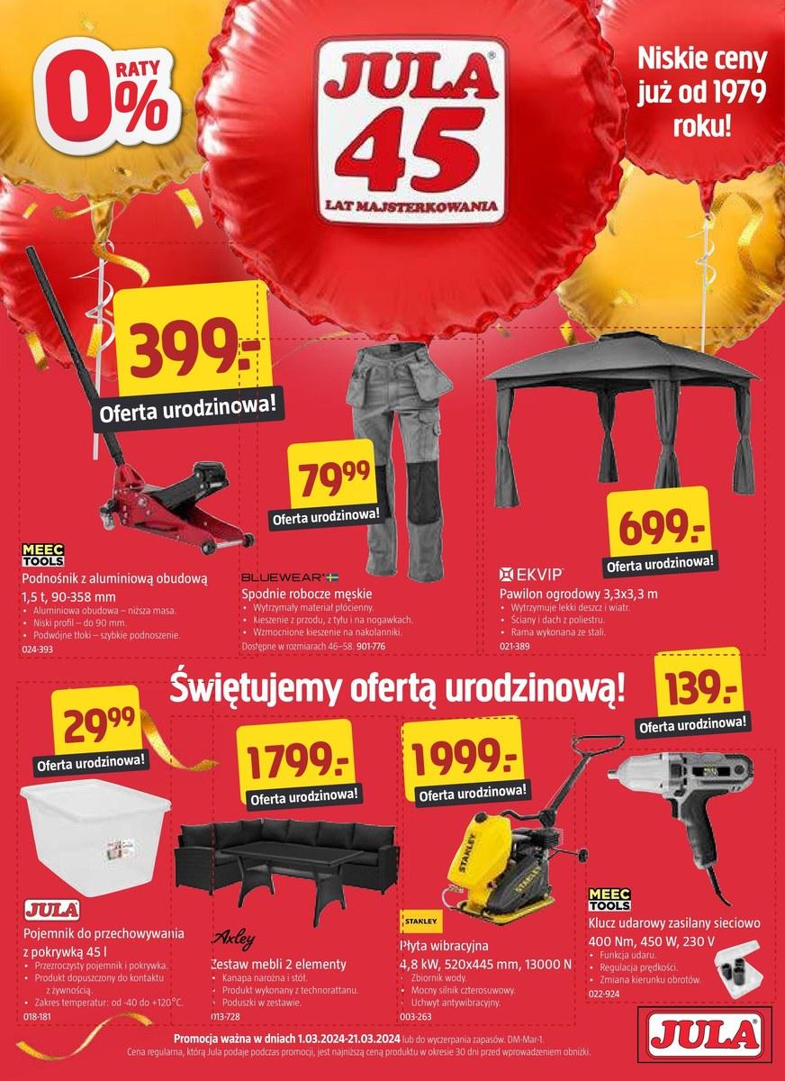 Gazetka promocyjna Jula str. 1